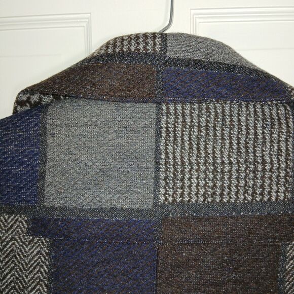 BCBGMAXAZRIA Patchwork Wool Blend Jacket Coat Moto Style Size XS - Picture 7 of 16